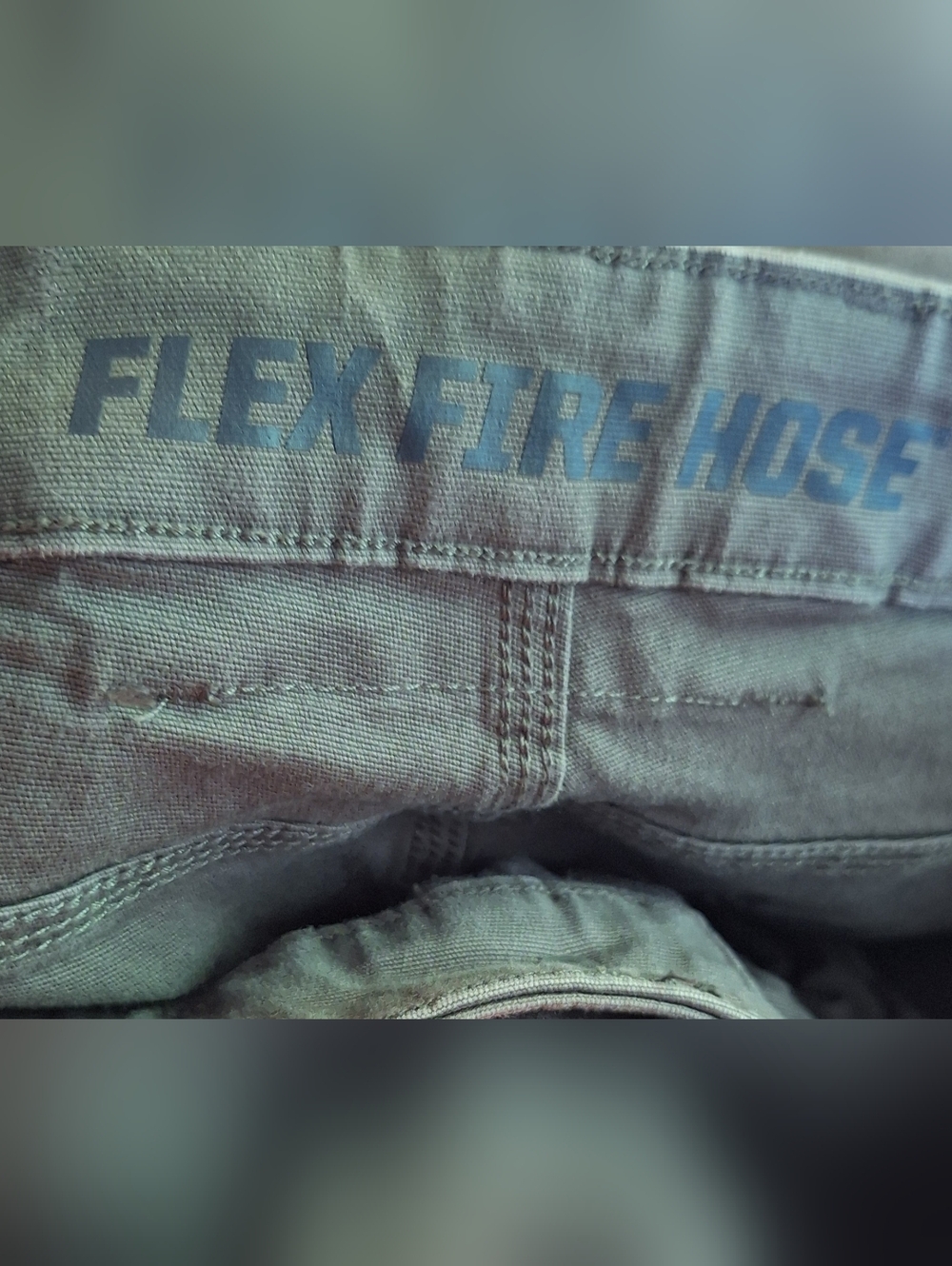 Duluth Trading Flex Fire Hose Gray Cargo Pants Men 38X29(tag 38x30) Workwear - Picture 7 of 10